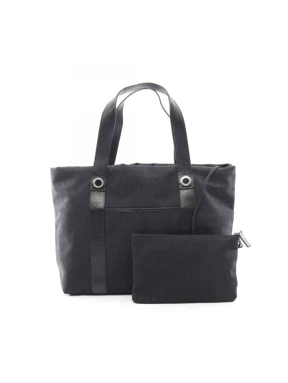 Bvlgari Logo Mania Hand Tote Bag Canvas #300701B51B